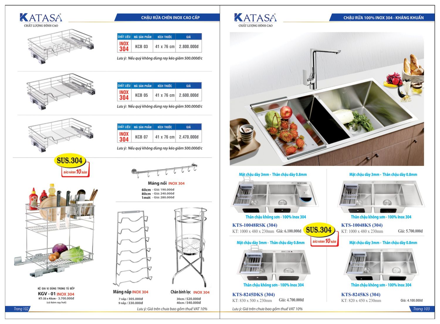 Thiết bị vệ sinh KATASA Catalogue và Bảng giá mới nhất /Page 